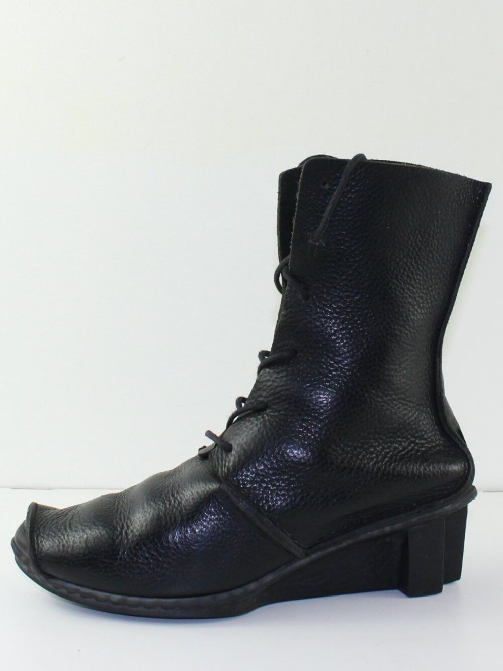 Trippen Germany Black Leather Ankle Platform Boots (EU 38 - 7.5 US)